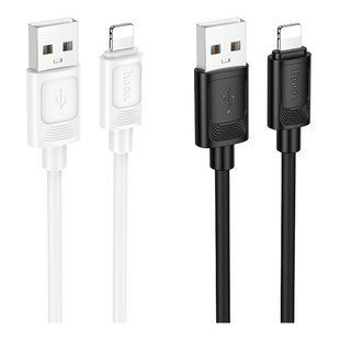 Кабель USB Hoco X122 Silicone Lightning 2.4A Чорний