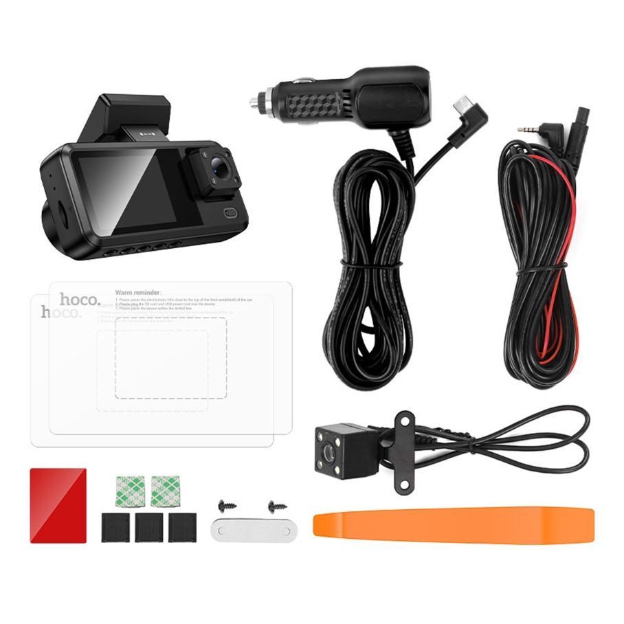 Відеореєстратор Hoco DV15 2-inch 720P/Wi-Fi App/ 3 Камеры