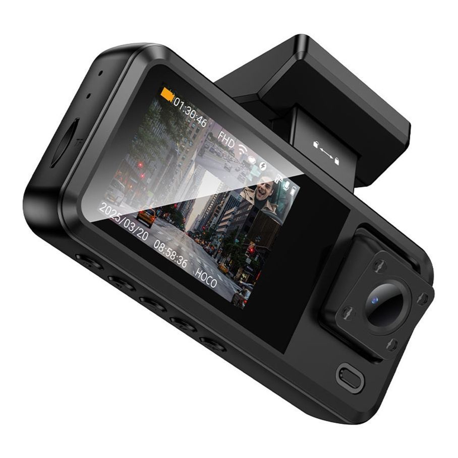 Відеореєстратор Hoco DV15 2-inch 720P/Wi-Fi App/ 3 Камеры