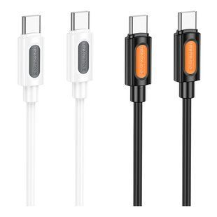 Кабель USB Borofone BX114 Silicone Type-C to Type-C 60W Чорний