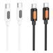 Кабель USB Borofone BX114 Silicone Type-C to Type-C 60W Чорний