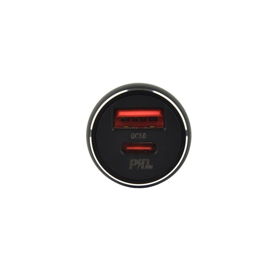 Автомобільний Зарядний Пристрій Hoco NZ5 Smooth road PD 30W+QC3.0 Type-C to Type-C