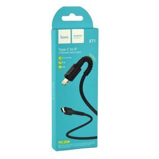 Кабель USB Hoco X71 Especial Type-C to Lightning PD 20W 3A Чорний