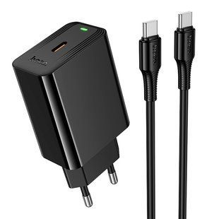 Мережевий Зарядний Пристрій Hoco CS93A 1USB-C PD/QC 20W+Type-C to Type-C