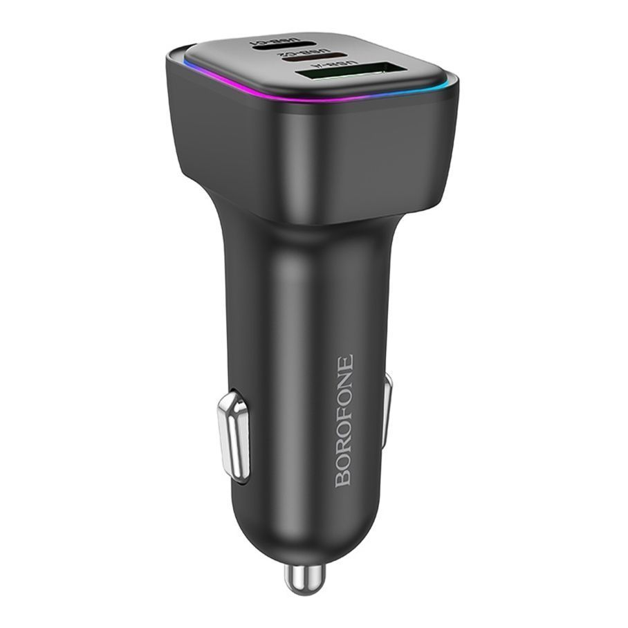 Автомобільний Зарядний Пристрій Borofone BZ28C 1USB/2USB-C QC/PD Total 60W