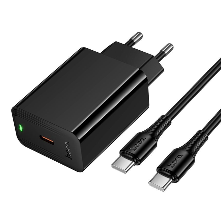Мережевий Зарядний Пристрій Hoco CS93A 1USB-C PD/QC 20W+Type-C to Type-C