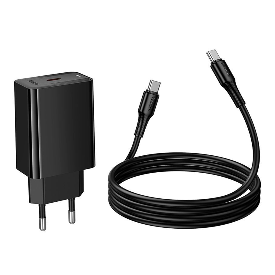 Мережевий Зарядний Пристрій Hoco CS93A 1USB-C PD/QC 20W+Type-C to Type-C