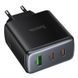 Мережевий Зарядний Пристрій Hoco C160A 2USB-C/1USB QC/PD65W