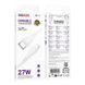 Кабель USB Borofone BX121 Type-C to Lightning PD27W Білий