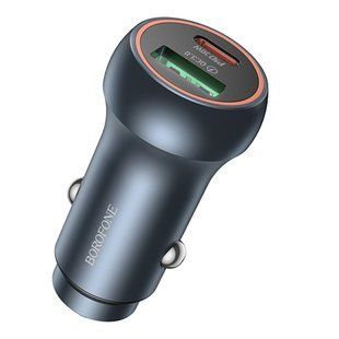 Автомобільний Зарядний Пристрій Borofone BZ32B 1USB-A QC18W/1USB-C PD30W Total 48W