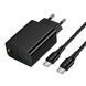 Сетевое Зарядное Устройство Hoco CS95A 1USB/1USB-C QC/PD 30W+Type-C to Type-C