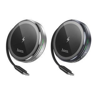 Бездротовий Зарядний Пристрій Hoco CQ18 2-in-1 15W Magnetic (iWatch) Сріблястий