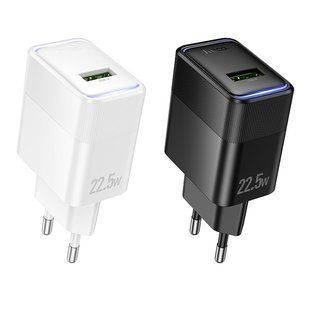 Мережевий Зарядний Пристрій Hoco CS111A 1USB Multi-Protocol 22.5W