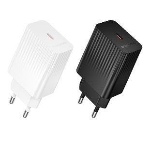 Мережевий Зарядний Пристрій Borofone BAS73A 1USB-C PD/QC 20W Чорний