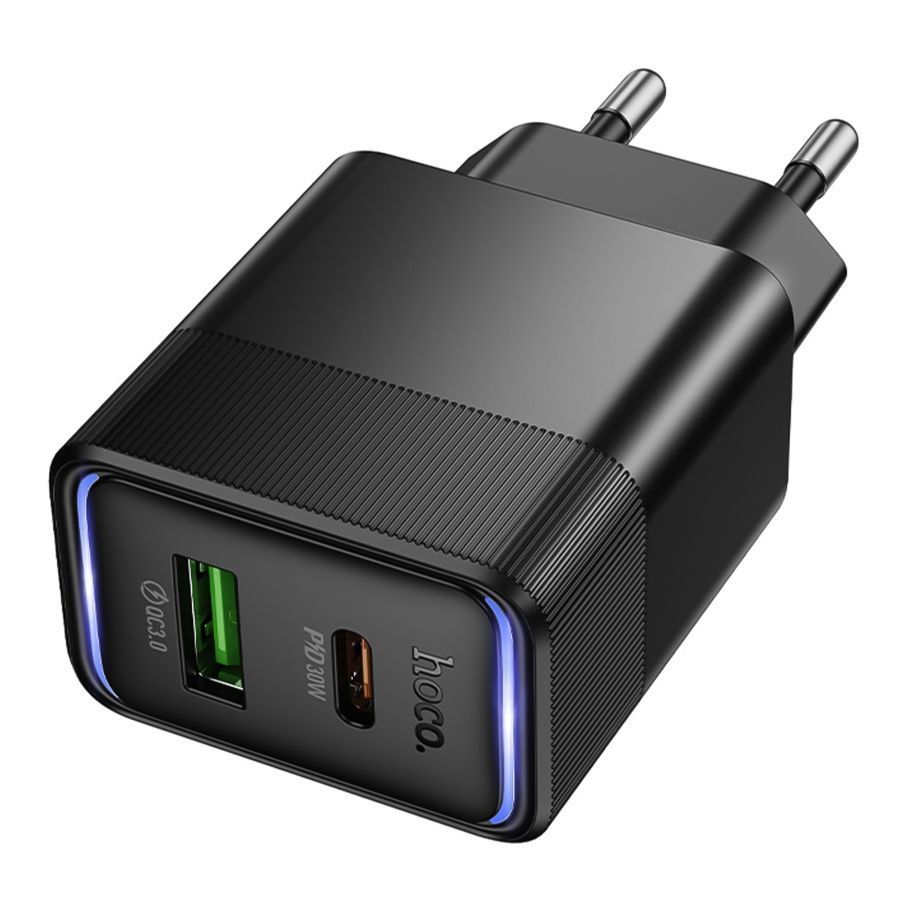 Сетевое Зарядное Устройство Hoco CS112A 1USB/1USB-C QC/PD 30W