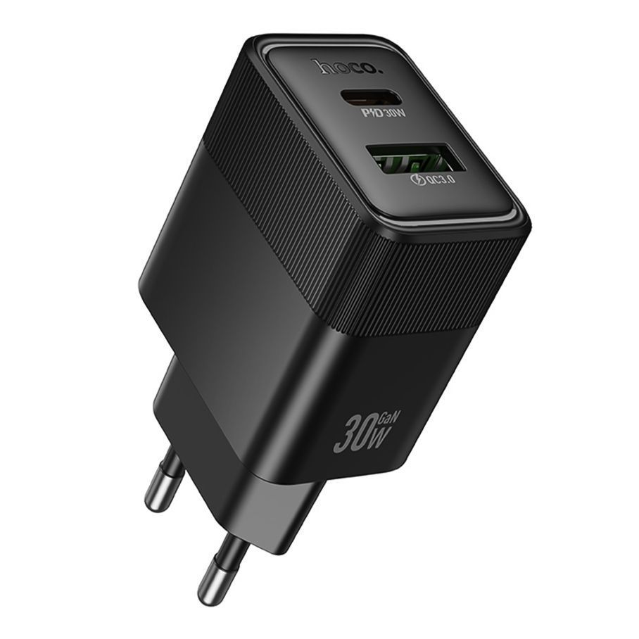Сетевое Зарядное Устройство Hoco CS112A 1USB/1USB-C QC/PD 30W