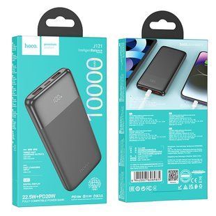 Універсальна Мобільна Батарея Power Bank Hoco J121 Fast 22.5W+PD20W fully compatible with digital display 10000 mAh Чорний