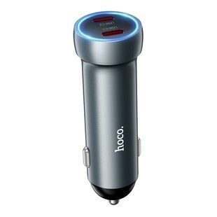 Автомобільний Зарядний Пристрій Hoco Z54B 2USB-C QC/PD30W+30W Total 60W