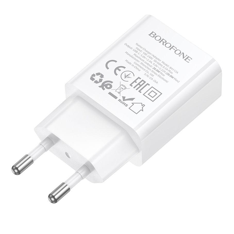 Мережевий Зарядний Пристрій Borofone BA112A 1USB-C PD20W