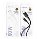 Кабель USB Borofone BX111 Type-C to Type-C 60W Чорний