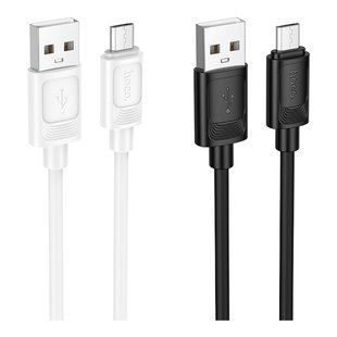Кабель USB Hoco X122 Silicone Micro 2.4A Білий