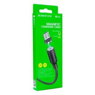 Кабель USB Borofone BX41 Amiable magnetic Micro Чорний