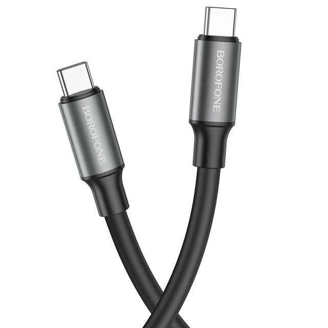 Кабель USB Borofone BX82 60W Type-C to Type-C Колір Чорний