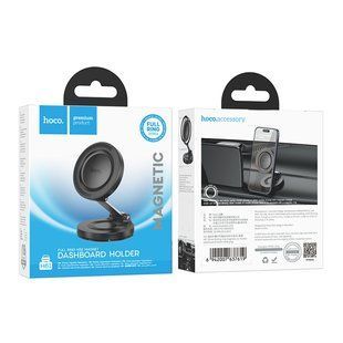 Автотримач Hoco H61 Magnetic For Ring Чорно-Сірий
