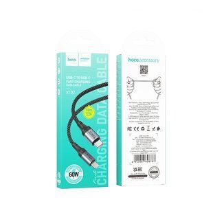 Кабель USB Hoco X102 Type-C to Type-C 60W Чорний