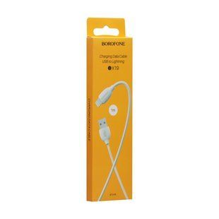 Кабель USB Borofone BX19 Benefit Lightning М'ята упаковка Білий