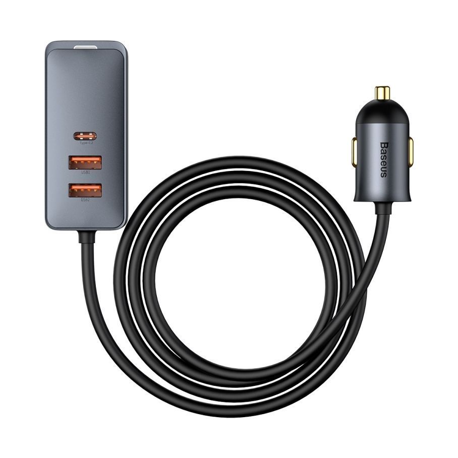 Автомобільний Зарядний Пристрій Baseus Share Together PPS multi-port 120W CCBT-A Сiрий, 0G