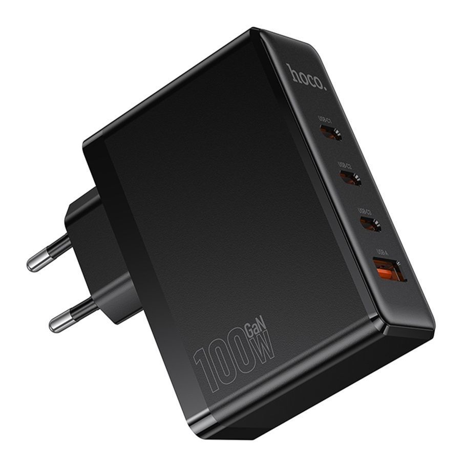 Мережевий Зарядний Пристрій Hoco N85 3USB-C/1USB PD100W GAN