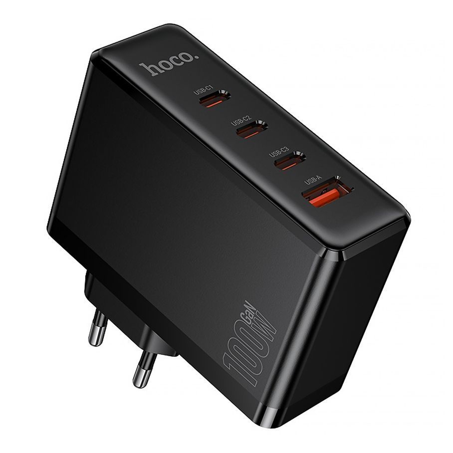 Мережевий Зарядний Пристрій Hoco N85 3USB-C/1USB PD100W GAN