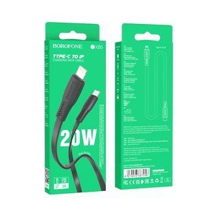 Кабель USB Borofone BX85 PD20W Type C to Lightning Чорний