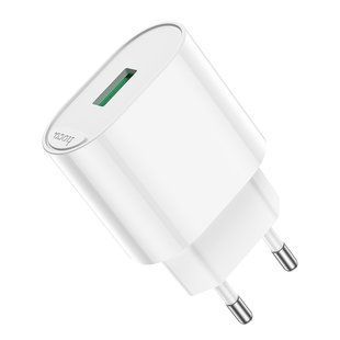 Мережевий Зарядний Пристрій Hoco C109A 1USB QC 18W Бiлий