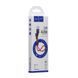 Кабель USB Hoco X21 Plus Silicone Lightning 0.25m Чорно-Червоний