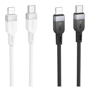 Кабель Hoco X109 Silicone Type-C to Lightning PD27W Бiлий