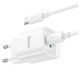 Мережевий Зарядний Пристрій Hoco C147A 1USB-C/1USB PD/QC 20W+Type-C to Type-C