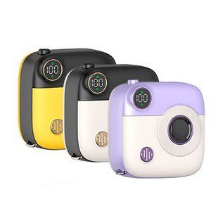 Універсальна Мобільна Батарея Power Bank XO PR223 Magnetic 15W mini camera digital display 10000mAh Чорний+жовтий