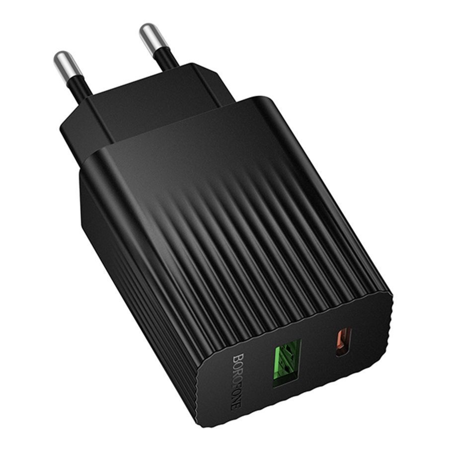 Мережевий Зарядний Пристрій Borofone BAS76A 1USB-C/1USB PD/QC 30W