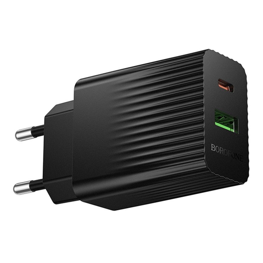 Мережевий Зарядний Пристрій Borofone BAS76A 1USB-C/1USB PD/QC 30W