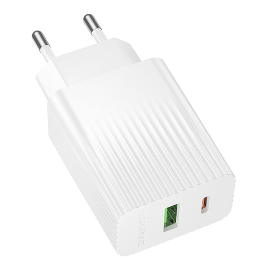 Мережевий Зарядний Пристрій Borofone BAS76A 1USB-C/1USB PD/QC 30W