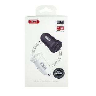 Автомобільний Зарядний Пристрій XO-CC18 Dual USB Бiлий