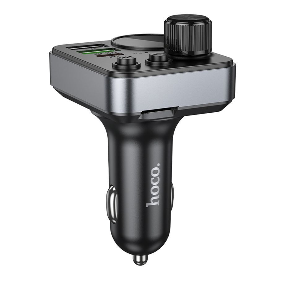FM-трансмітер Hoco E86 USB-C PD30W+USB-A QC18W/TF/BT5.4 Total 48W