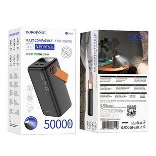 Універсальна Мобільна Батарея Power Bank Borofone BJ66A Magnifico 22.5W+PD20 50000 mAh Чорний