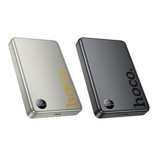 Універсальна Мобільна Батарея Power Bank Hoco Q34 Clever PD20W magnetic with digital display 10000mAh Сірий