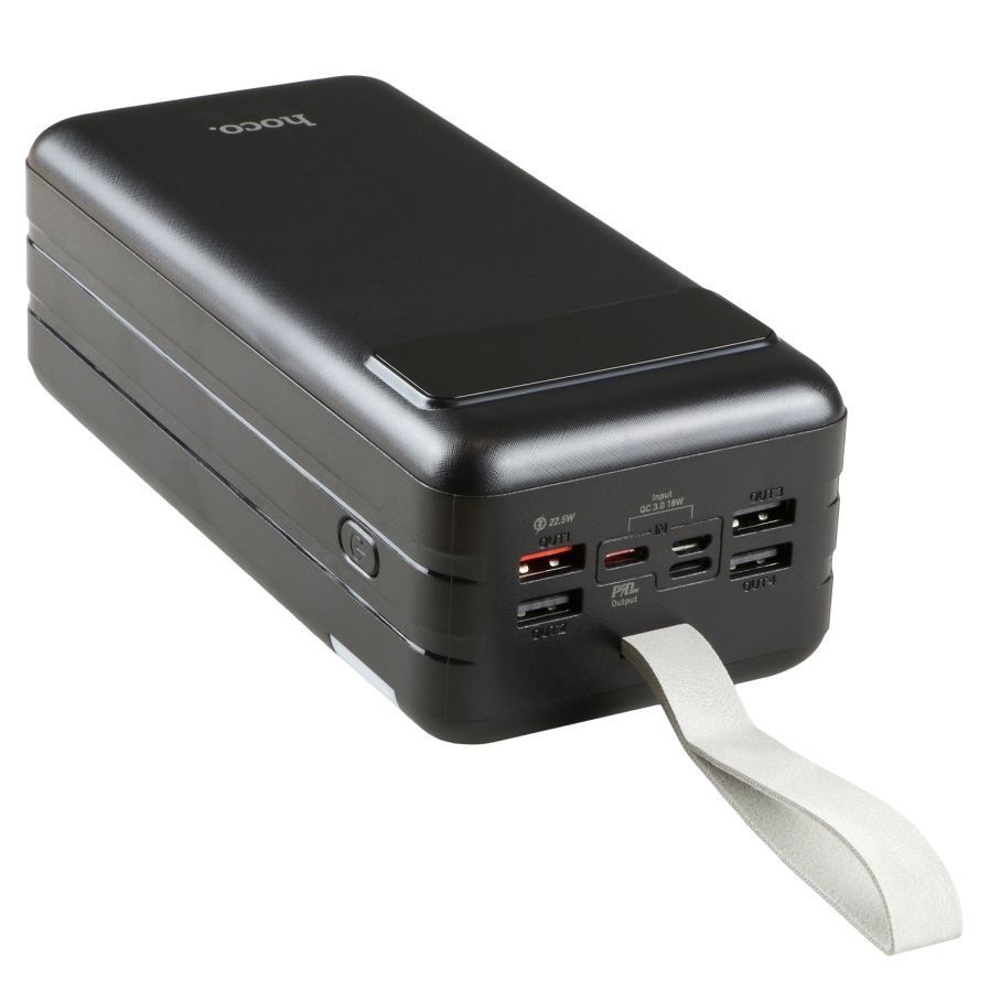 Універсальна Мобільна Батарея Power Bank Hoco J86B Electric 22.5W fully compatible 60000 mAh Чорний