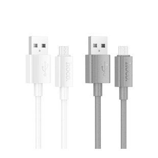 Кабель USB Hoco X107 Micro 2.4A Бiлий