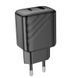 Мережевий Зарядний Пристрій Hoco CS23A 1USB/1USB-C PD/QC 30W Чорний