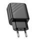 Мережевий Зарядний Пристрій Hoco CS23A 1USB/1USB-C PD/QC 30W Чорний